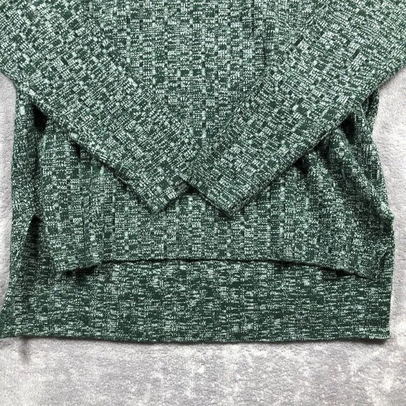 CiCiBrid Sweater Womens Size XL Green Knit Turtle Neck Pullover Heavy Cabincore - Picture 9 of 9